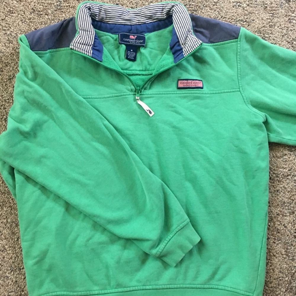 Vineyard Vines: Green Quarter (1/4) Zip - Picture 6 of 6